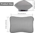 Headrest Pillow Car Memory Foam Car Neck Pillows Soft Leather for Driving Home Office Gray (Pack of 1)...
