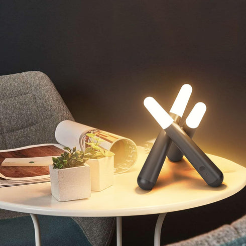 Tipace LED Night Light Table Lamp,Romantic Acrylic Rechargeable Dimmable Nightstand Light for Bedroom Living Room,Kids Room,Office,Bar,Party...