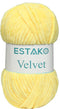 Estako Velvet Chenille Blanket amigurumi Yarn for Crocheting and Knitting Super Bulky 100 gr (132 yds) (1850 - Yellow)......