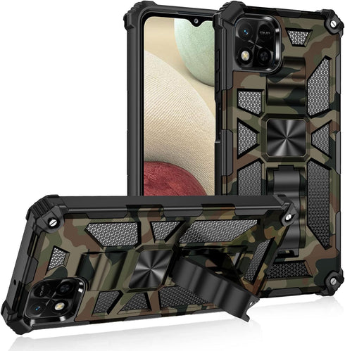 Ysnzaq Outdoor Camouflage Case for Xiaomi Redmi 10A / Redmi 9C, Military Grade Heavy Duty Shockproof Protection with Sturdy Built-in Bracket Phone...
