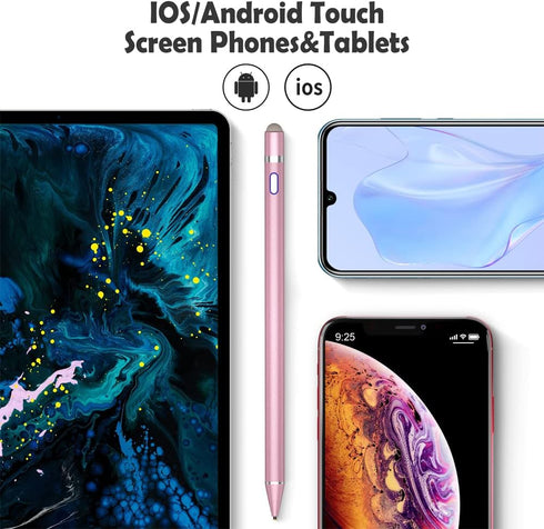 Active Stylus Pen for Touch Screens,Dual Pen Tips for iOS & Android Drawing & Writing,High Precise Digital Pencil for Apple iPhone 15/14/13/12/11/...