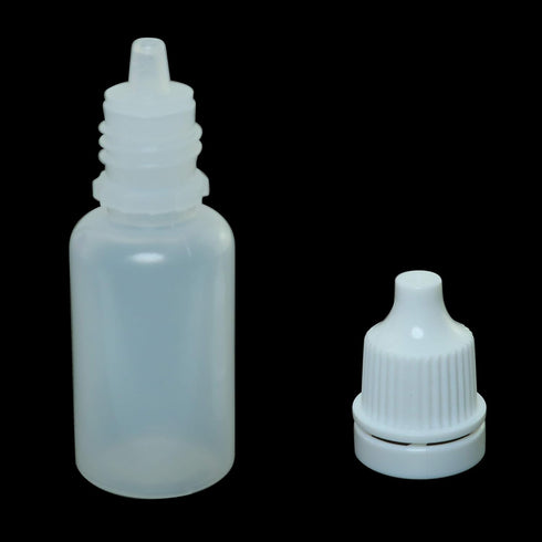 Eye Liquid Dropper 50PCS 10ml White Empty Plastic Squeezable Dropper Bottles with Caps...