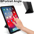 KHOMO Horizontal and Vertical Display Stand Capable Cover for iPad Pro 12.9 Inch Case 3rd Generation (Released 2018) - Dual Origami Series - Black...