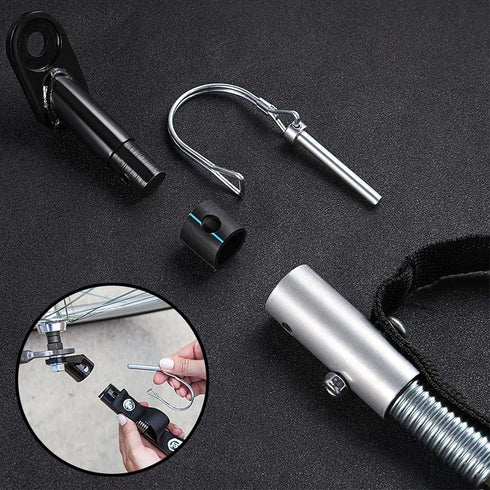 Universal Bicycle Trailer Coupler Bike Trailer Hitch Attachment Hitch Linker Connector Adapter Rear Rack Quick Release Accessories for Instep & Sc...