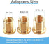 M8x1.25, M10x1.25, M10x1.5 Shift Knob Adapters Gear Shifter Knob Thread Screw Adapter for 5 6 Speed Manual Automatic Vehicle Gold...