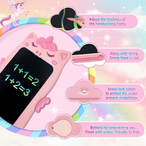 Toys for 1 2 3 Year Old Girl Gifts,10IN LCD Writing Tablet for Kids,Toddler Toys Age 1-2 Drawing Tablet,Doodle Board for Baby Girls Toys age 4-5,E...