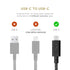 Native Union Type-C Desk Cable – USB-C to USB-C 8ft Ultra-Strong Non-Slip Charging Cable with Anchor Weight Compatible with iPhone 15, MacBook Pro...