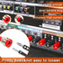 Female Banana Plug Connectors Female Socket Binding Post Adapter for 4Mm Banana Jack Female Panel Mount Speaker Terminal (6 Each in Red and Black)...