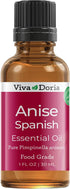 Viva Doria 100% Pure Anise Essential Oil, Undiluted, Food Grade, Spanish Anise Oil 30 mL (1 Fluid Ounce)...