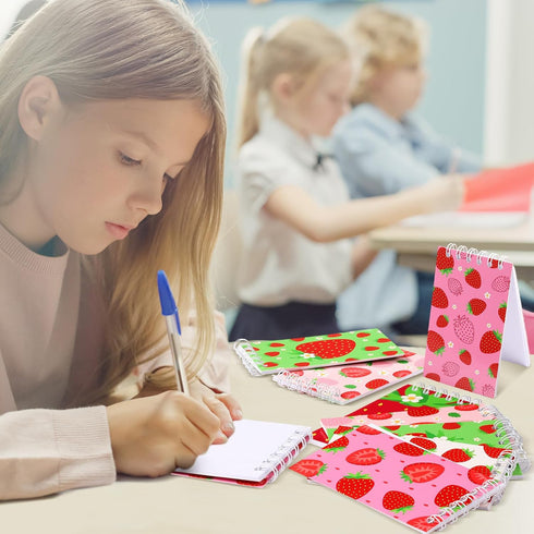 24 Pcs Strawberry Small Notebooks Bulk Strawberry Party Favors Notepads Strawberry Mini Pocket Notebooks for Strawberry Birthday Party Decorations...