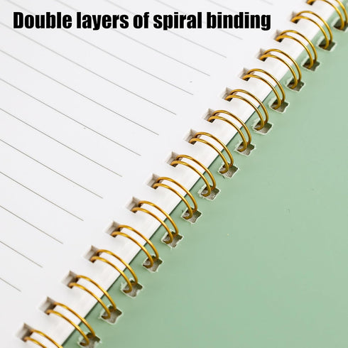 Koogel Spiral Notebook A5, Waterproof Notepad Ruled Notebook 60 Sheets Stone Paper All Weather Notebook for School Office Camping Outdoor Activiti...