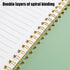 Koogel Spiral Notebook A5, Waterproof Notepad Ruled Notebook 60 Sheets Stone Paper All Weather Notebook for School Office Camping Outdoor Activiti...