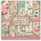 STAMPERIA INTERNATIONAL, KFT PAPER PAD 12X12 10PK HOUSE ROSE, 30.5 x 30.5 (12" x 12"), Multicoloured...