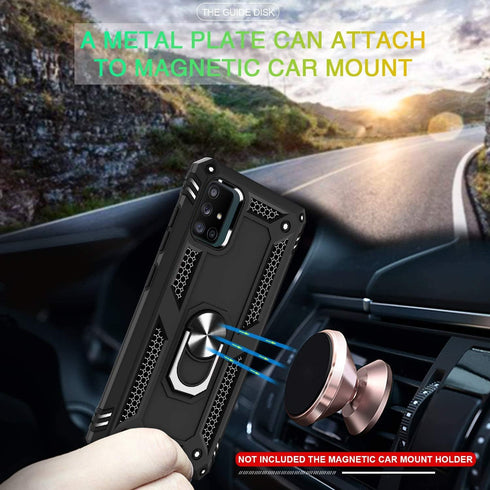 TJS Phone Case Compatible with Samsung Galaxy A71 5G/A91/M80s (Not Fit Galaxy A71 4G/Verizon Galaxy A71 5G UW), with [Tempered Glass Screen Protec...