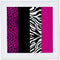 3dRose qs_35436_1 Pink Black and White Animal Print-Leopard and Zebra-Quilt Square, 10 by 10-Inch...