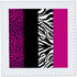 3dRose qs_35436_1 Pink Black and White Animal Print-Leopard and Zebra-Quilt Square, 10 by 10-Inch...