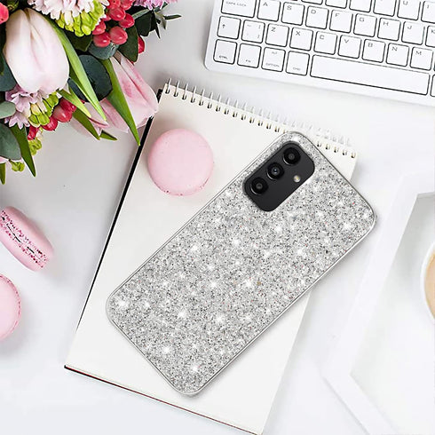 Compatible with Samsung A14 5G Case Glitter Shockproof, Phone Samsung Galaxy A14 5G Case Bling Sparkly TPU and PC Silicone Shiny Girl Women Thin P...