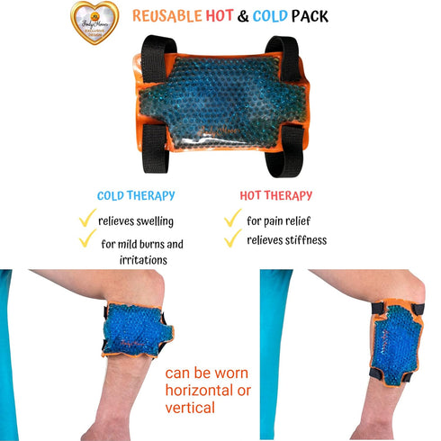 BodyMoves Tennis Elbow Brace (2pcs) plus hot and cold ice pack Support Gear for Sports Daily Use to Reduce Joint Pain and Treat Tendonitis Bursiti...