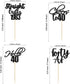 Gyufise 48 Pack Black Glitter Hello 40 Cupcake Toppers Glitter Forty Cheers to 40 Straight Outta 1983 Cupcake Picks for 40th Birthday Anniversary ...