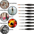 AIEX 9 Pieces Fine Detail Paint Brush Miniature Mini Paints Brush Set for Acrylic, Watercolor, Oil, Face, Nail, Scale Model Painting, Line Drawing...