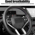 Pack-1 Car Steering Wheel Anti-Scratch Cover, 14.9" Hand-Sewn Anti-Slip Breathable Decoration, Comfortable and Waterproof Protection Device for Al...
