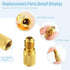 15 Pcs R134a Refrigerant Tank Adapters 1/4" to 1/2" R134a 1/2" to 1/4" Brass Adapter Connector R134a Adapter with Valve Core Washer Gasket Valve C...