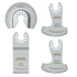 Diamond Oscillating Tool Blade Set, Multi Tool Mortar Cutting Saw Blades Precise for Grout Removal, 4-Pack...