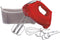 Hamilton Beach 6-Speed Electric Hand Mixer with Whisk, Traditional Beaters, Dough Hooks, Snap-On Storage Case, 275 Watts, Red...