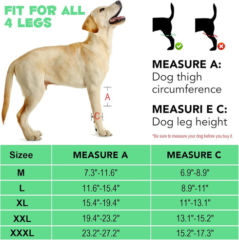 Dog Knee Brace for Support Cruciate Ligament Injury, Joint Pain And Muscle Sore, Dog Leg Brace for ACL Support, Reduces Pain and Inflammation, Adj...