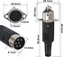 DIN 6 Pin Male Plug Solder Connector + Female Adapter Recessed Socket Panel Mount AV Adapter Audio Socket for Digital Audio Devices Set of 2...