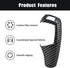 Carbon Fiber Car Gear Shift Knob Cover,Cover Carbon Color ABS Trim fits, Black...