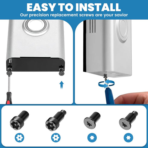 Video Doorbell Screws, Video Doorbell Replacement Screws, Replacement Security Screws Compatible with Video Doorbell, Video Doorbell 2 and Pro (4S...