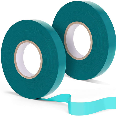 Stretch Tie Tape Roll, 2 Pack Total 300 Feet 1/2"" Garden Tie Tape Thick Sturdy Garden Plant Ties Green Vinyl Plant Ribbon Gardening Tools Green G...