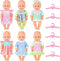 deAO Baby Doll Clothes for 12 Inch Dolls,6 Sets Doll Clothes and Accessories,6 hangers,Dress Up Fun,Doll Outfits Accessories Underwear for Doll Gi...