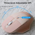 Ergonomic 2.4G & Bluetooth Dual Mode Wireless Mouse with PU Cover, Soundless Keys, Candy Colors, Compatible with Notebook, PC, Tablet, Smartphone ...