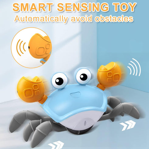 Crawling Crab Baby Toy,Tummy Time Toys Equipped with LED Lights and Music,Early Learning Educational Toys,Birthday Toy for Infant Toddler Boy Girl...