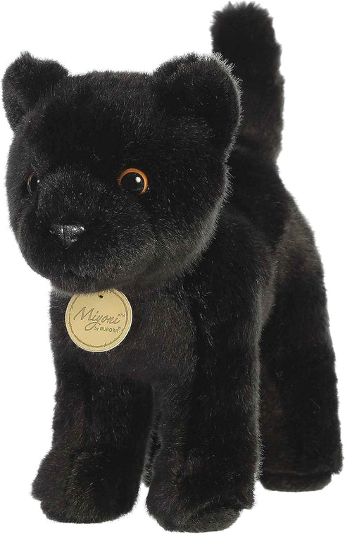 Aurora® Realistic Miyoni® Panther Stuffed Animal - Lifelike Detail - Cherished Companionship - Black 10 Inches...