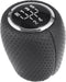 5 Speed Manual Gear Shift Knob - Car Gearbox Stick Shifter Lever Knob - for Chevrolet Cruze 2008-2012 Plastic Faux Leather Black Silver Tone - 1 P...