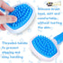 Dog Bath Brush Pet Brush with Soft Silicone Bristles Dog Wash Brush Rubber Dog Bath Scrubber Dog Grooming Brushes Pet Deshedding Massage Brush wit...