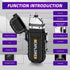 LcFun Arc Lighter Waterproof Electric Lighter USB Type C Rechargeable Lighter Dual Arc Plasma Lighter Flameless Windproof Lighter with Flashlight ...