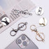 20sets Golden Lobster Claw Clasps Hook with Flat Split Keychain Ring with Swivel Trigger Clip with Little Lobster Clasp for DIY Craft Jewelry Maki...