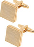 Brushed Metal Square Metal Cufflinks for Men In Gift Box Silver/Black/Gold Plated/Rose Gold Men's Cuff Link for Wedding Shirt Party Business Regul...