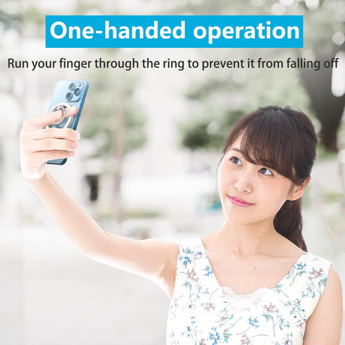 Magnetic Phone Ring Holder for MagSafe,?360° Rotation & 180° Adjustable? Phone Ring Mag-Safe Accessories with for iPhone 15/14/13/12 Series/Samsun...