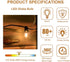 G40 Replacement Bulbs, 25 Pack Clear Globe G40 Led Bulbs for Outdoor String Lights, G40 Bulbs E12 Candelabra Base fit Patio Porch Party Cafe Bistr...