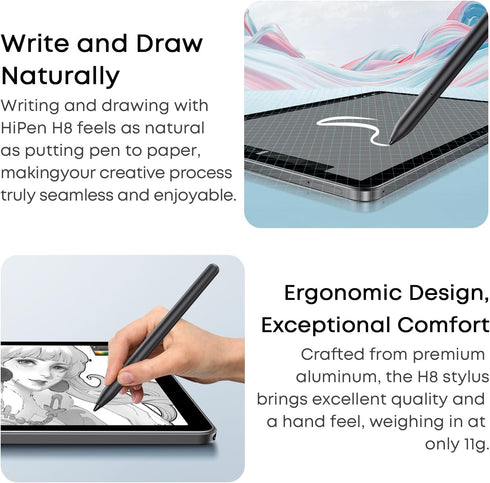 CHUWI H8 Stylus Pen for TouchScreens, Universal Stylus Pen, 90s Auto Sleep, Black Stylus Pencil for Hipad XPro, Hipad 11, FreeBook, MiniBook X(N10...