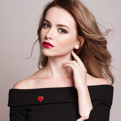 12 Pcs Heart Brooches Decorative Brooch Pins Collar Pins Valentines Day Party Favors Anniversary Women Costume Accessory...