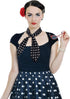 1950s Chiffon Scarf Polka Dot Retro Hair Tie 50s Sheer Square Neck Head Scarf Vintage Neckerchief for Women Girls...