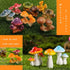 12 Pcs 1.5 to 1.8 Inch Resin Mushroom,Cute Mushrooms Fairy Garden Mushrooms Ornaments for Outdoor Decoration,Home Décor,Cake Decoration,DIY Bonsai...