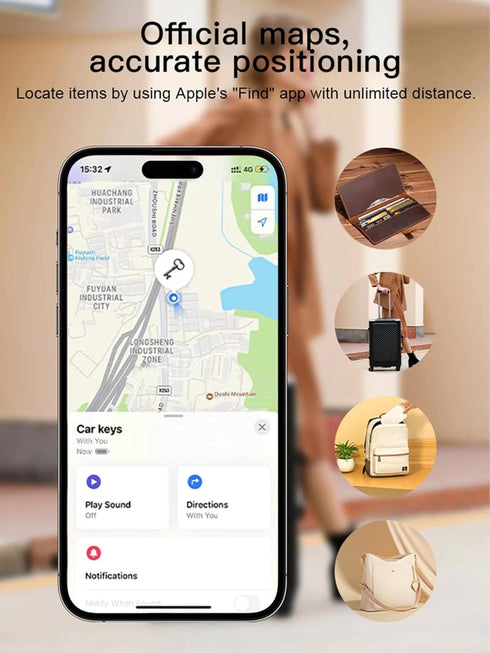 Fumei Wirleless Rechargable Card Locator Bluetooth Tracker Slim Wallet Finder Compatible with Apple Find My (1)...