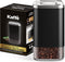 Kaffe Glass Coffee Canister (12oz) w/Airtight Lid - Click to Release Seal - BPA Free Glass & Stainless Steel - Elegant Kitchen Storage Container f...